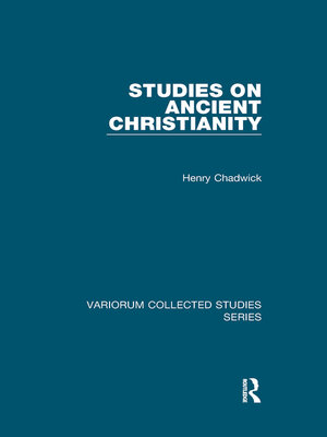 cover image of Studies on Ancient Christianity